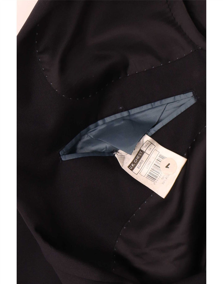 Marks & Spencer Męska długa marynarka zapinana na 2 guziki, UK 44 XL, granatowa