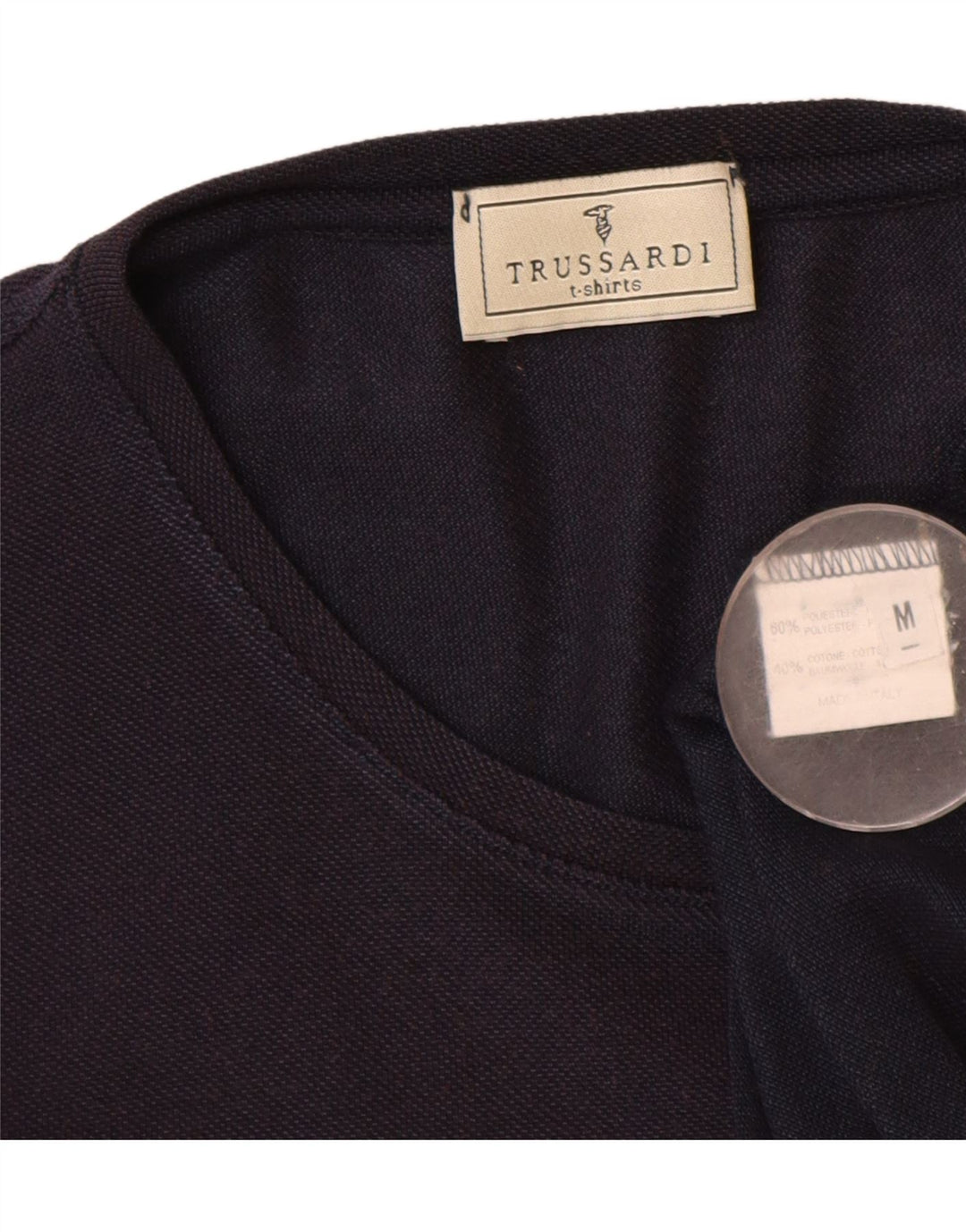 T-shirt damski Trussardi Top UK 14 Średni granatowy poliester