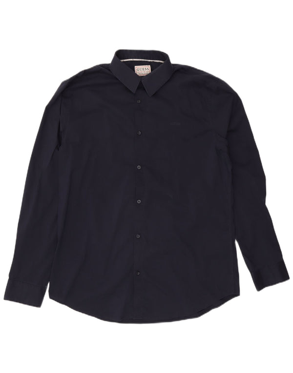 Koszula męska Guess Slim Fit XL, granatowa, bawełniana