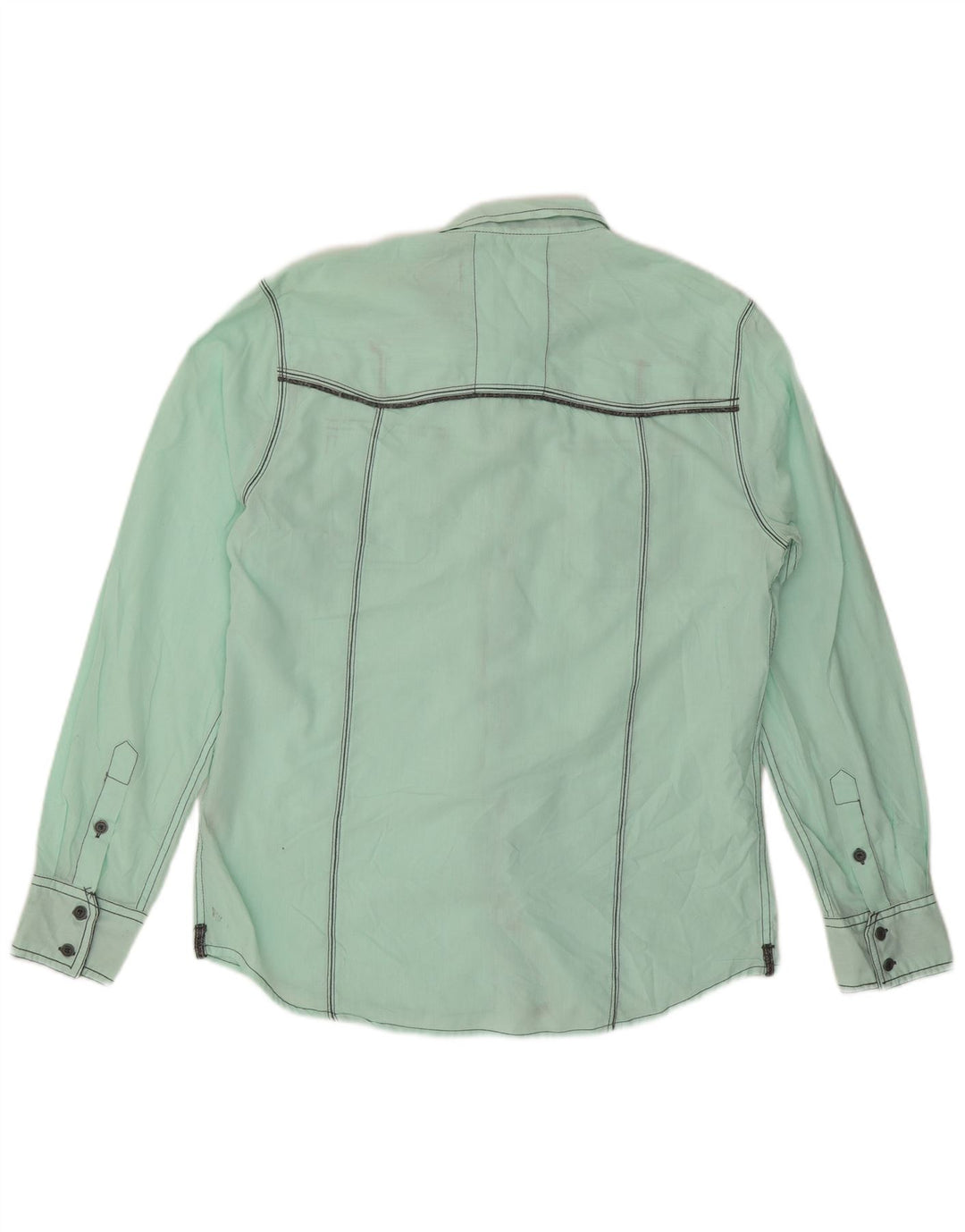 Koszula męska BKE o standardowym kroju, duża, zielona, bawełniana