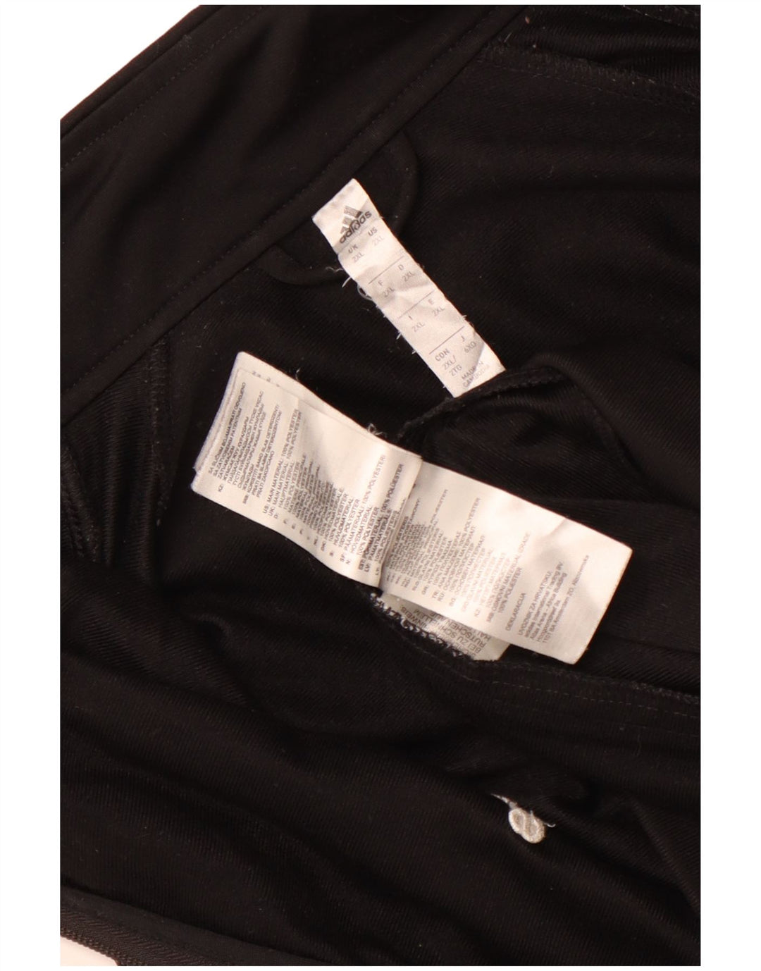 Adidas Męska bluza dresowa Top 2XL Czarny poliester