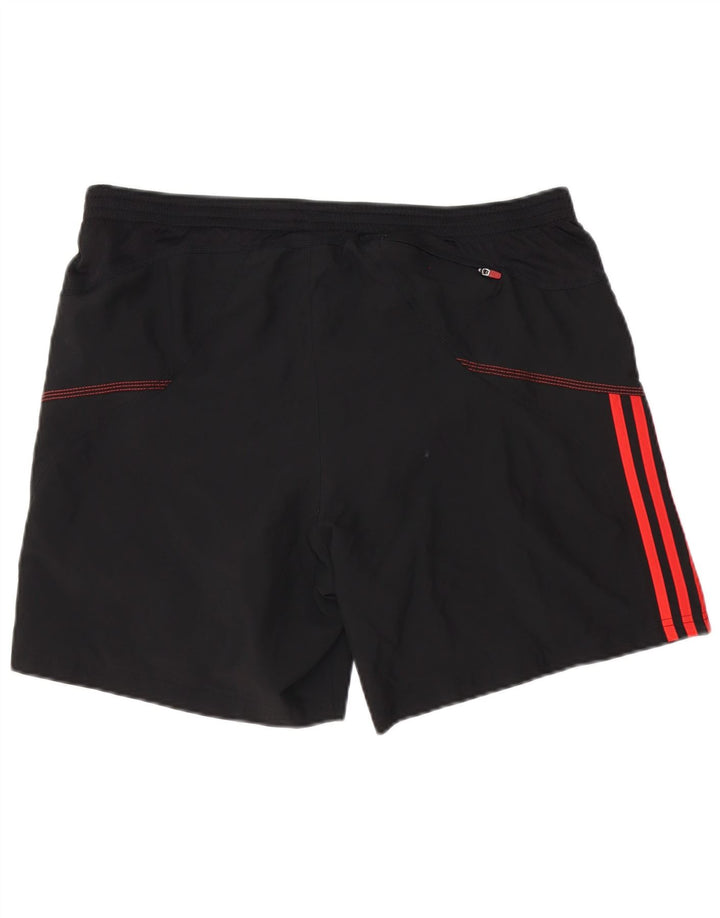 Męskie spodenki sportowe Adidas Climalite, duże, czarne, poliestrowe
