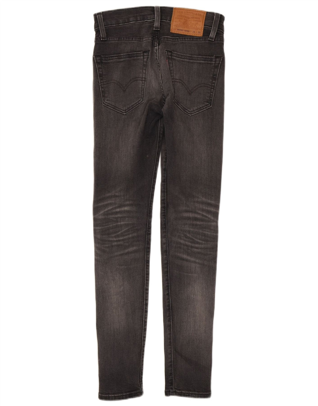 Męskie jeansy skinny zwężane LEVI'S W26 L30 Szara bawełna