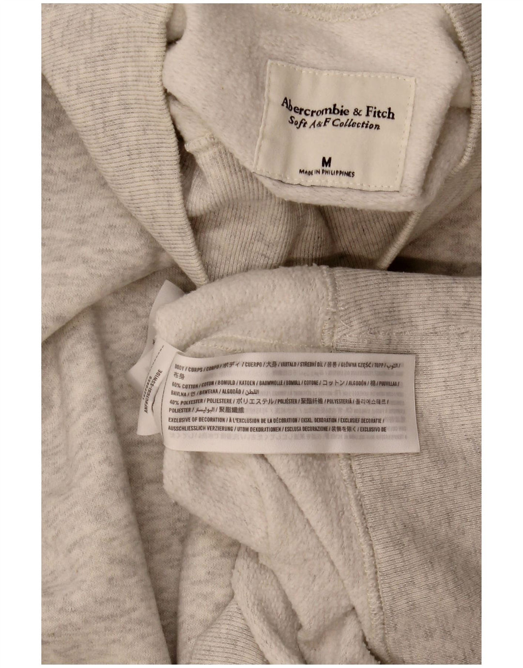 Sweter damski Abercrombie & Fitch UK 14, średni, szary, nakrapiany