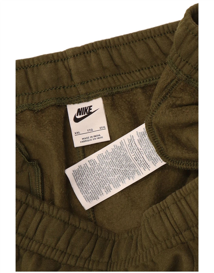 Męskie spodnie dresowe Nike, joggery, 2XL, bawełna khaki