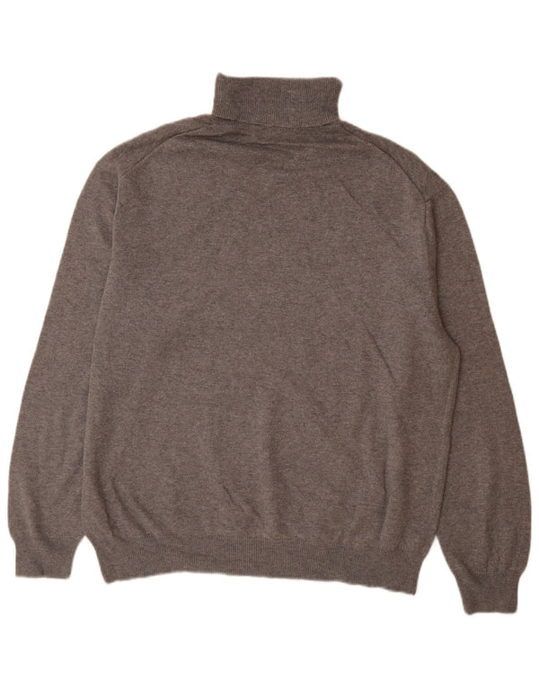 Męski sweter z golfem Massimo Dutti, średnioszary