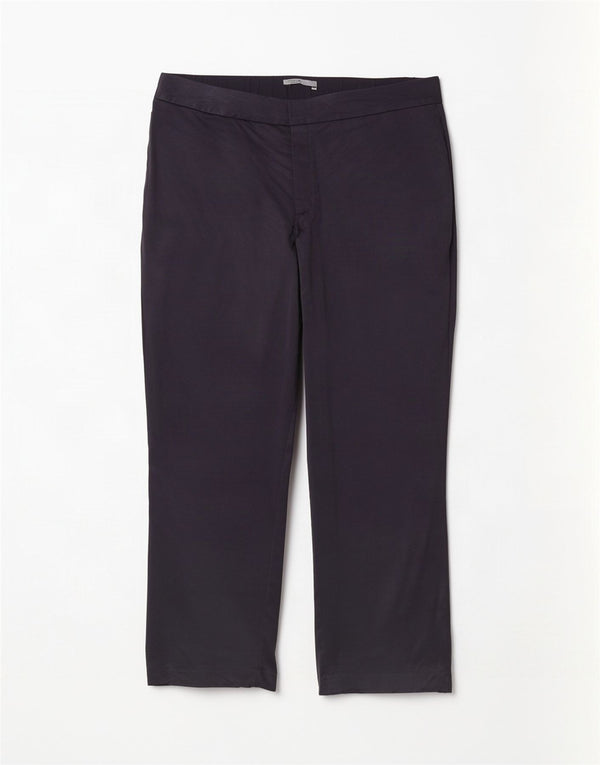 Marks & Spencer Damskie spodnie codzienne z wysokim stanem UK 24 4XL W44 L30 Granatowe Czarne
