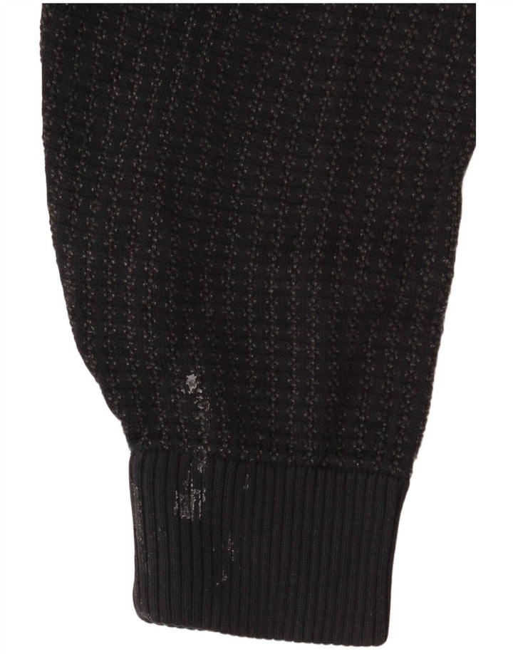 Marks & Spencer Męski sweter z dekoltem w kształcie litery V, średni granatowy akryl