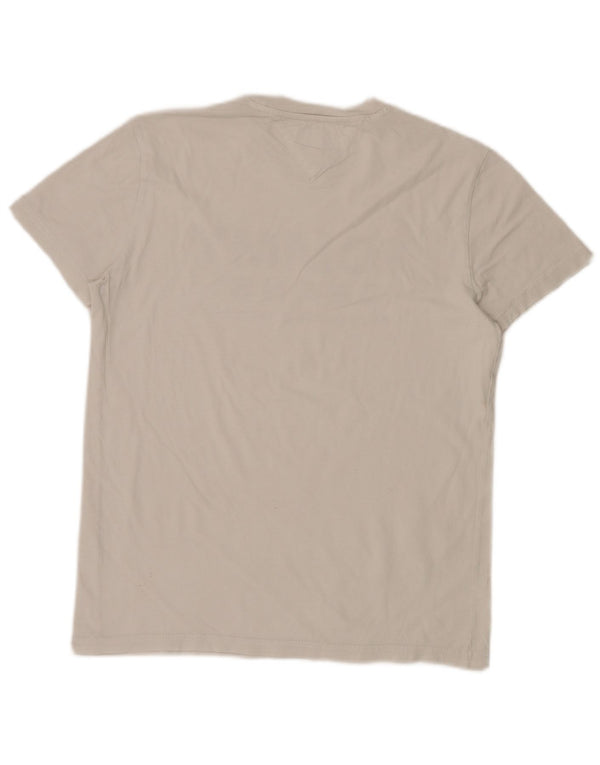 Męski T-shirt z grafiką Tommy Hilfiger, mały, biały
