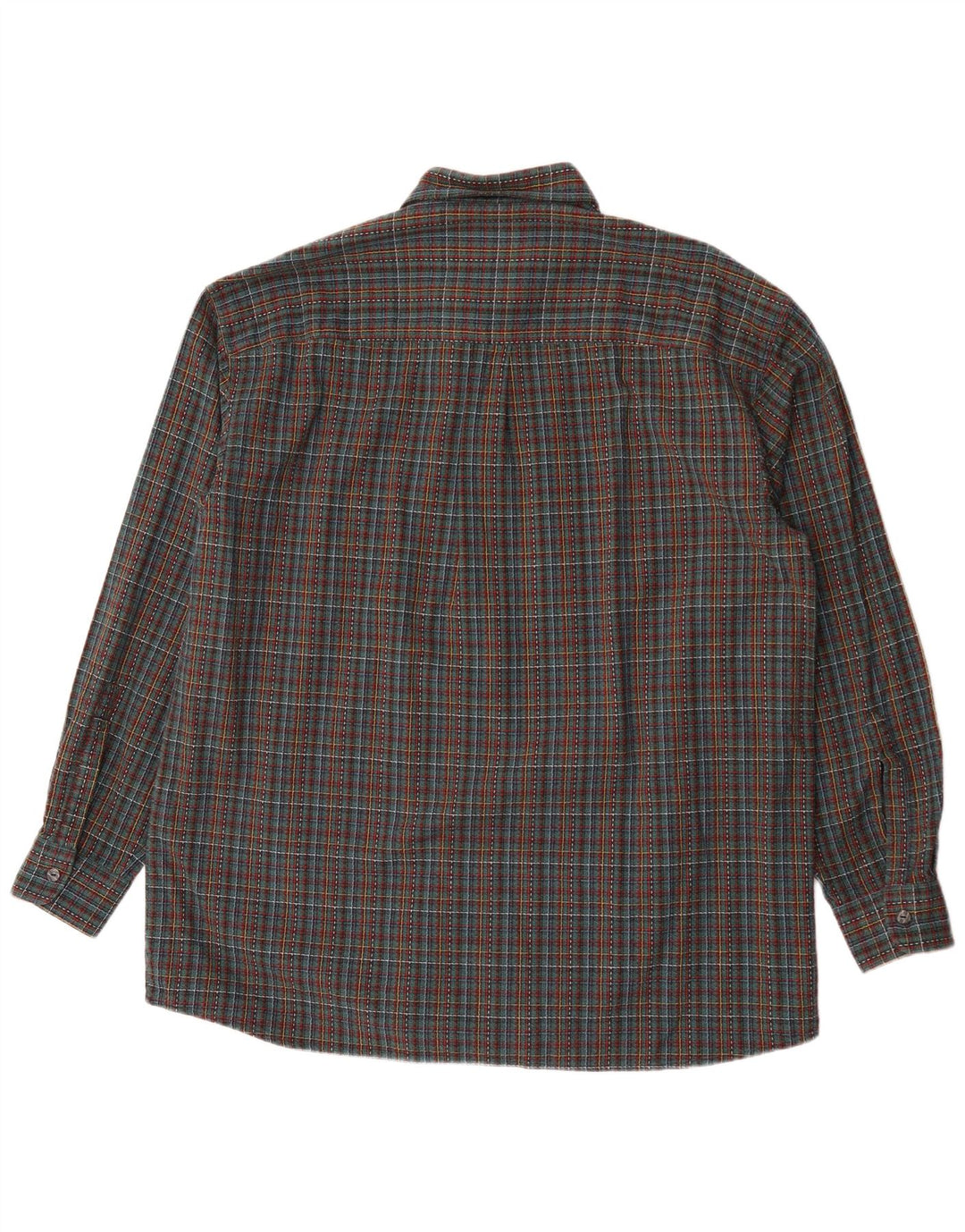 Męska koszula flanelowa Leonardo rozmiar 44 XL w zieloną kratkę