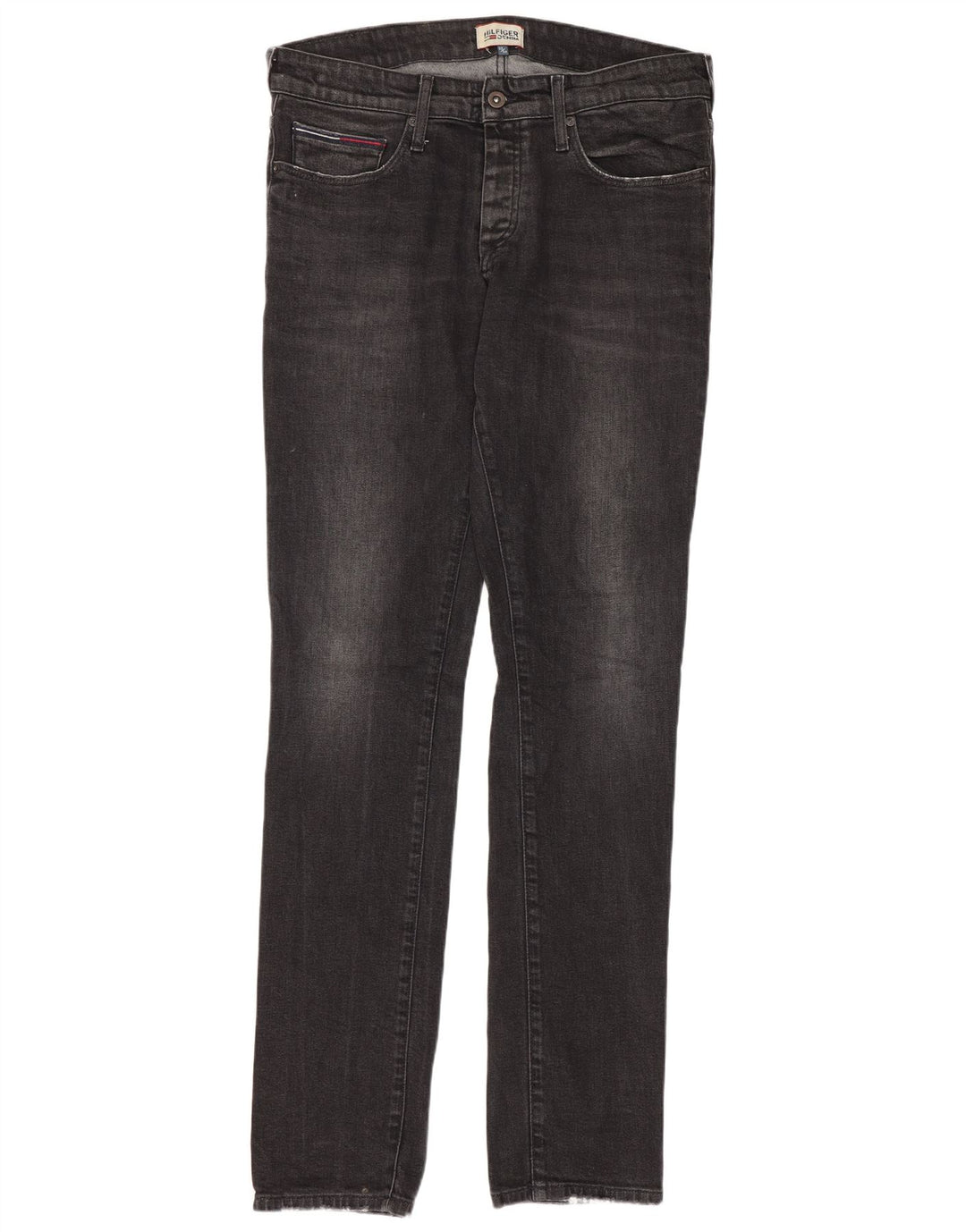 Męskie jeansy slim fit Tommy Hilfiger W33 L34 Szara bawełna