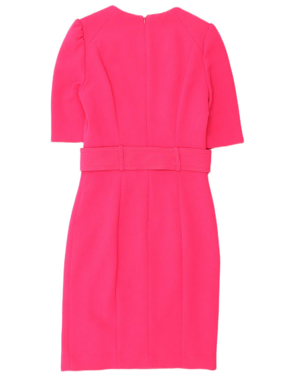 Damska sukienka płaszczowa Mariella Rosati UK 8 Small Różowa wiskoza