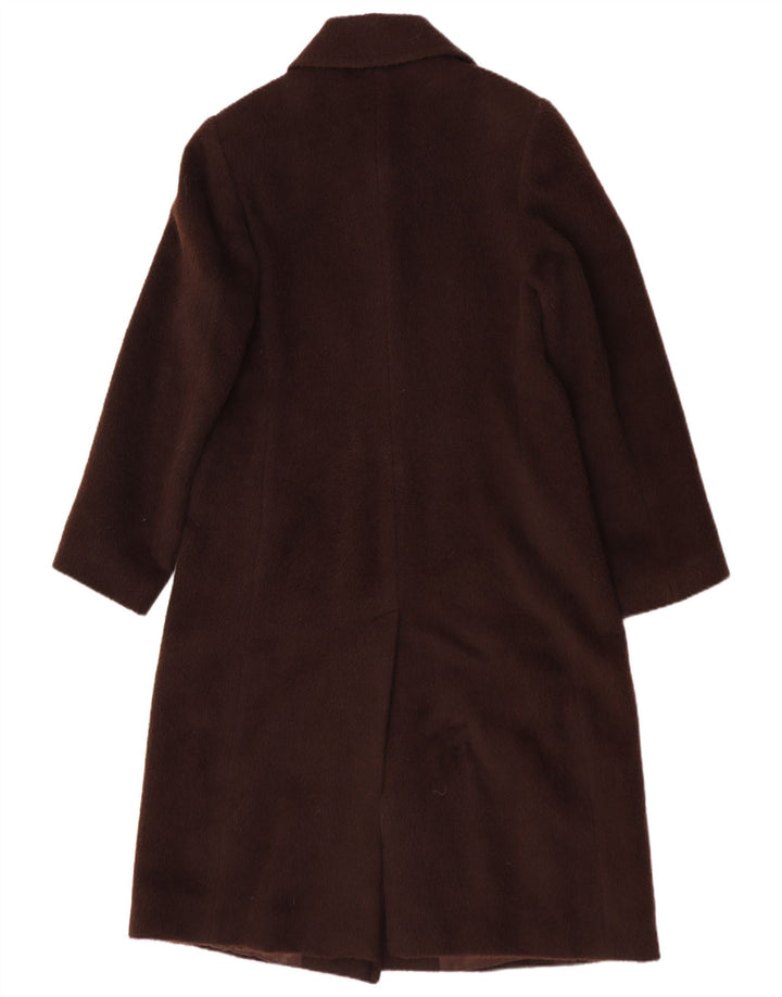 Płaszcz damski w stylu vintage IT 48 XL Brązowa wełna