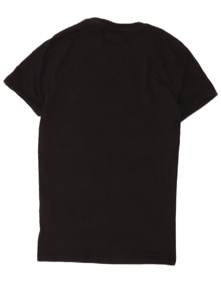 Męski T-shirt z grafiką Superdry, bawełniany, średni czarny