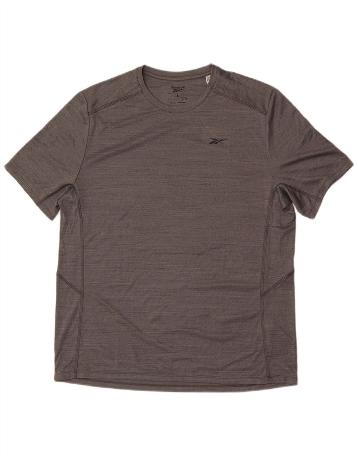 T-shirt męski Reebok, duży, szary, poliester