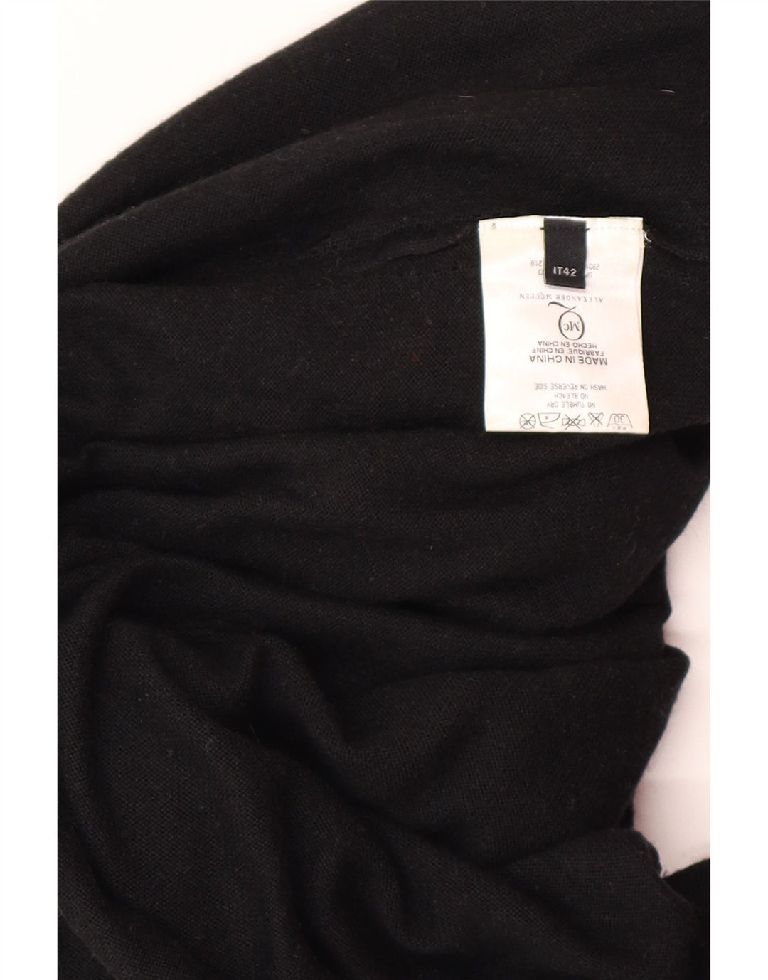 ALEXANDER MCQUEEN Damska sukienka sweterkowa IT 42 Średnia czarna projektantka z wiskozy