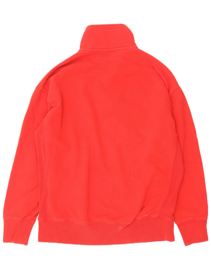Męski sweter Superdry z zamkiem błyskawicznym, duży, czerwony, bawełniany