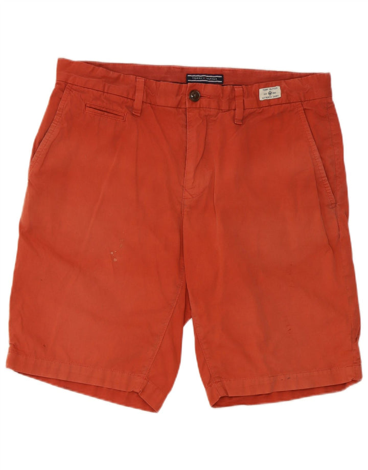 Męskie spodenki Chino Tommy Hilfiger W33 Średnioczerwony, bawełniany
