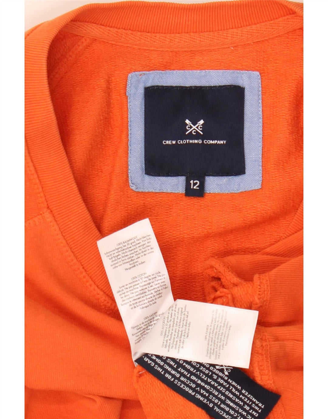 Crew Clothing Bluza damska Sweter UK 12 Średnia Pomarańczowa Bawełna