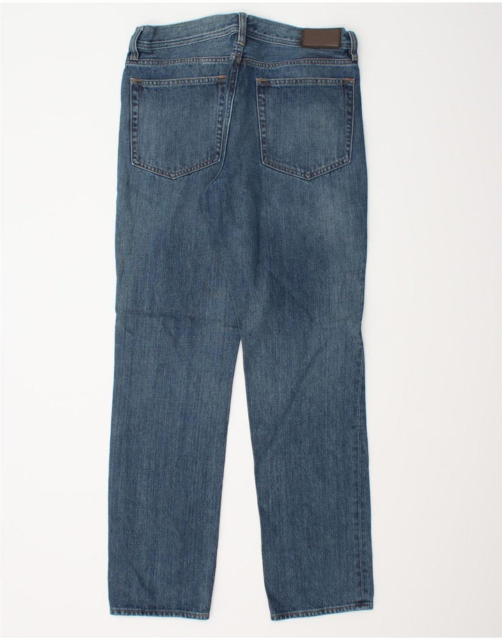 J. CREW Męskie proste dżinsy Sutton W30 L30 Niebieska bawełna