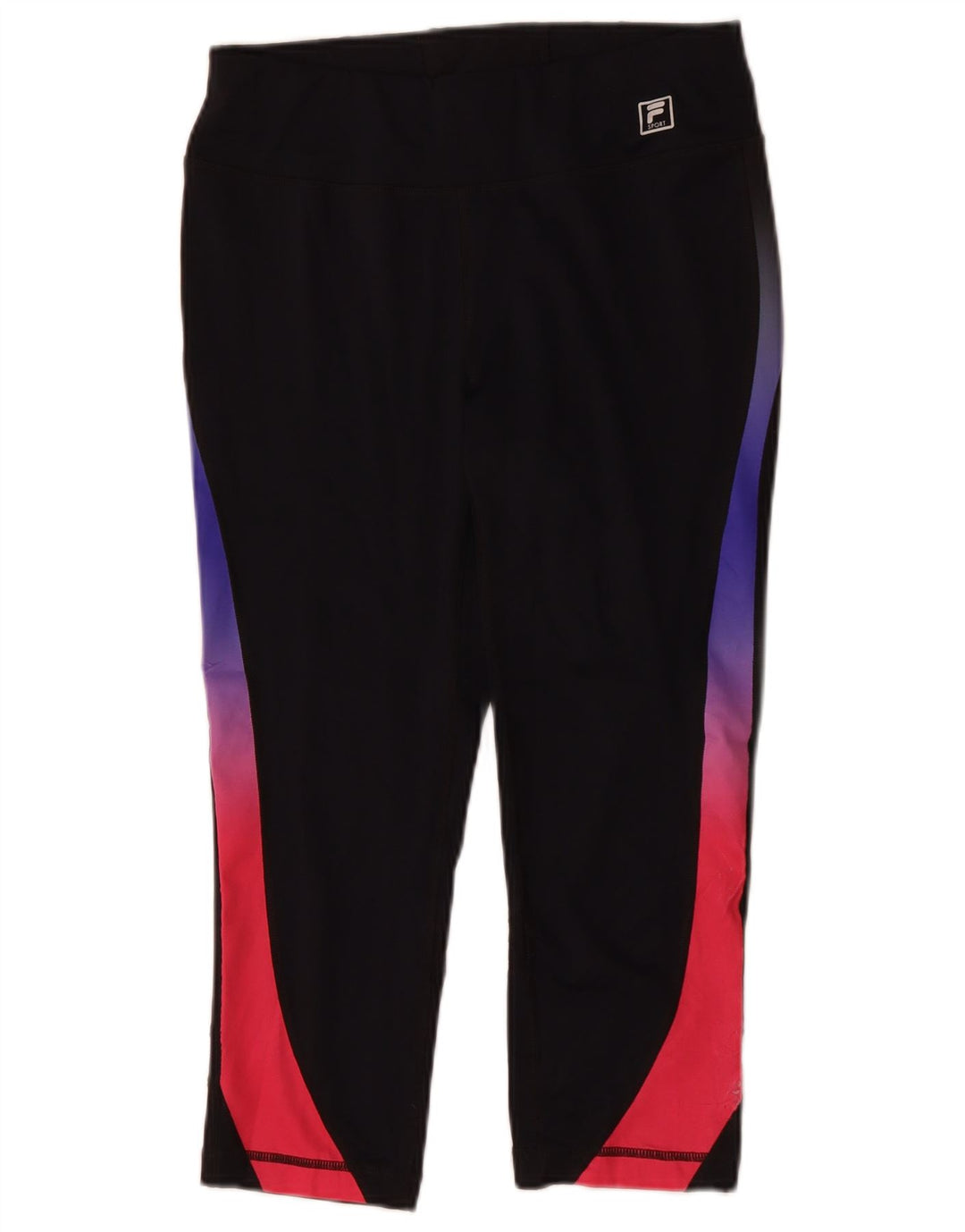 Damskie legginsy Capri FILA UK 14, średni granat, blok kolorów