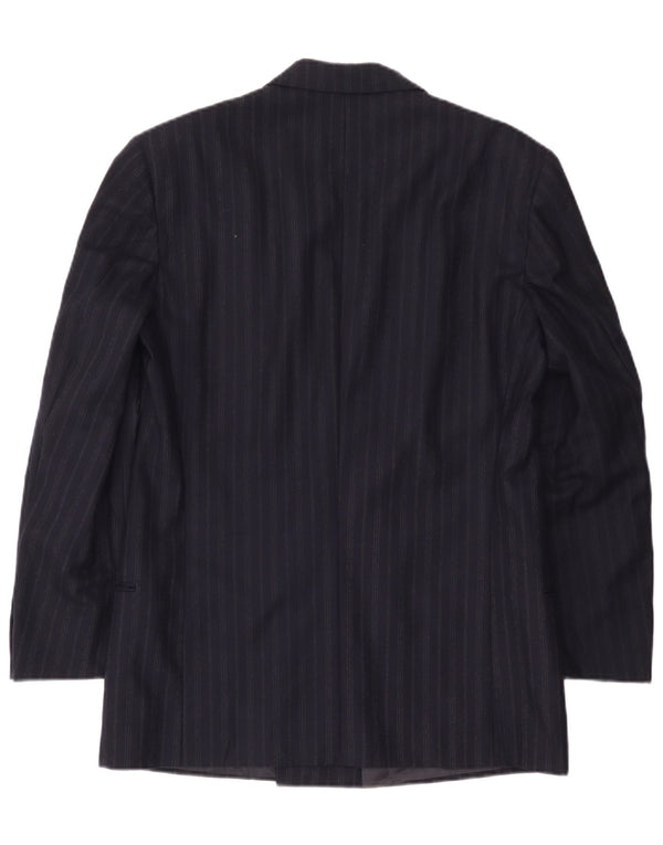 Męska marynarka Giorgio Armani UK 38 Średni granatowy w prążki