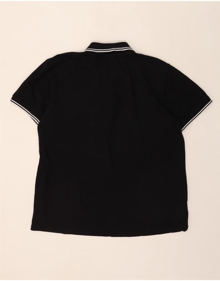 KAPPA Mens Polo Shirt XL Black Cotton Vintage Kappa and Second-Hand Kappa from Messina Hembry 