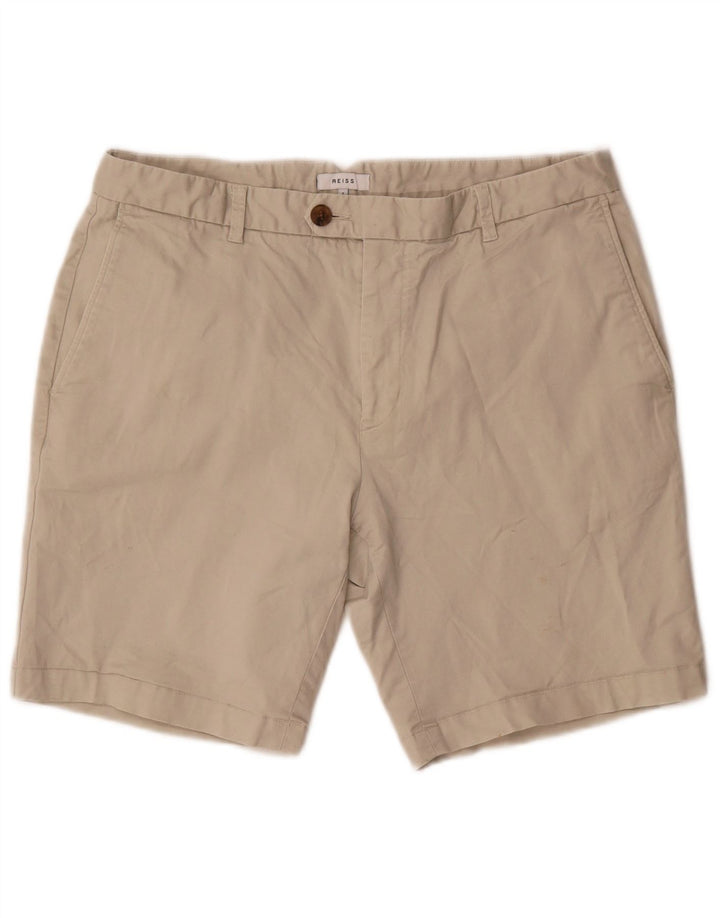 Męskie spodenki Chino Reiss W34, duże, beżowe, bawełniane