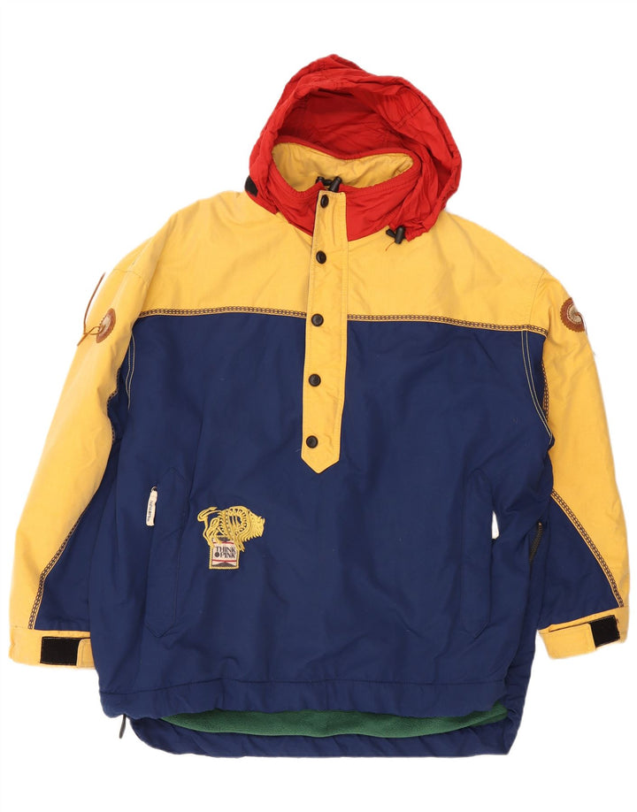 Think Pink Męska luźna kurtka Anorak z grafiką UK 40, duża granatowa