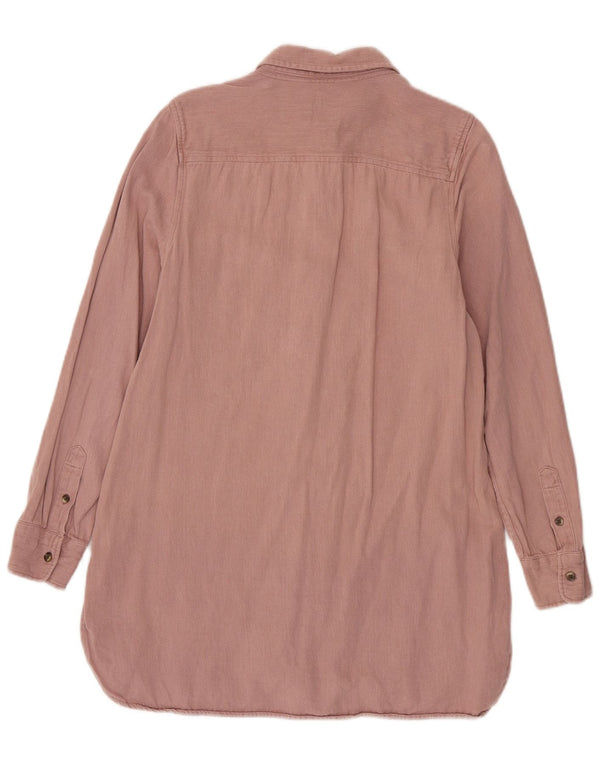 Damska koszula z długim rękawem Fat Face UK 10 Small Pink Linen