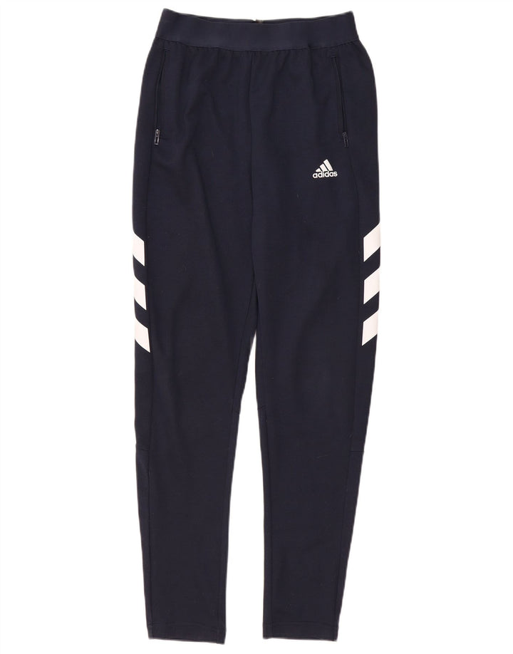 Legginsy chłopięce Adidas z grafiką 13-14 lat, granatowe, poliestrowe