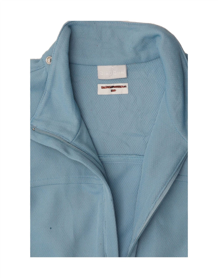 DIADORA Womens Tracksuit Top Jacket UK 14 Large Blue Vintage Diadora and Second-Hand Diadora from Messina Hembry 