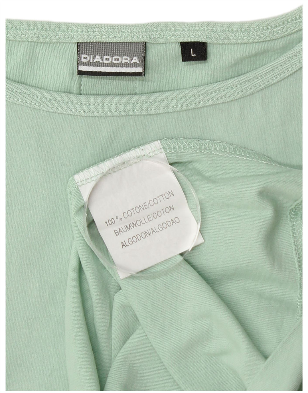 Damski top na ramiączkach Diadora UK 14, duży, turkusowy, bawełniany