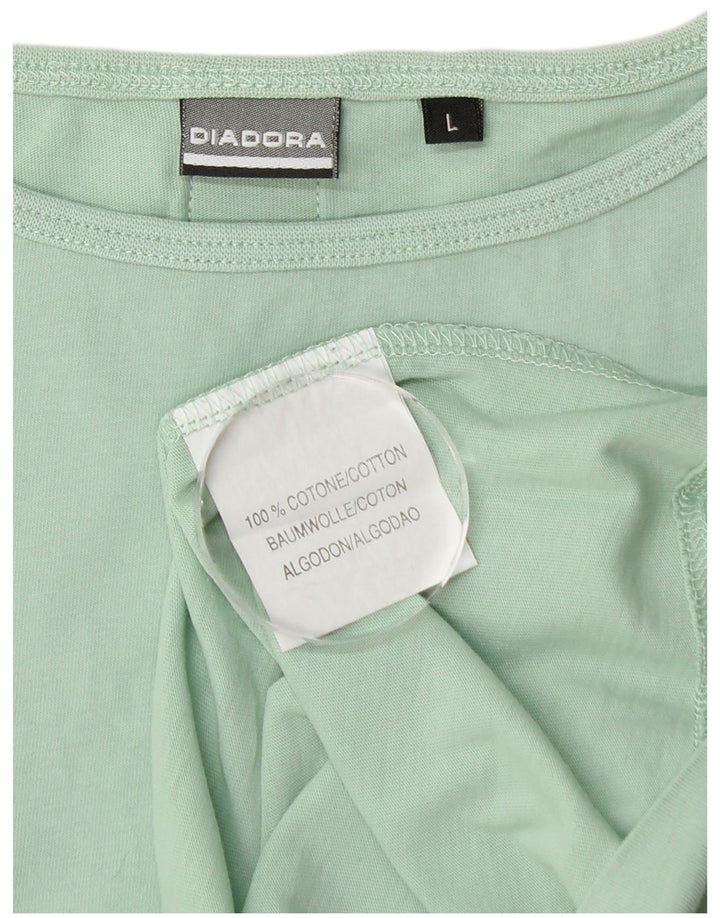 Damski top na ramiączkach Diadora UK 14, duży, turkusowy, bawełniany