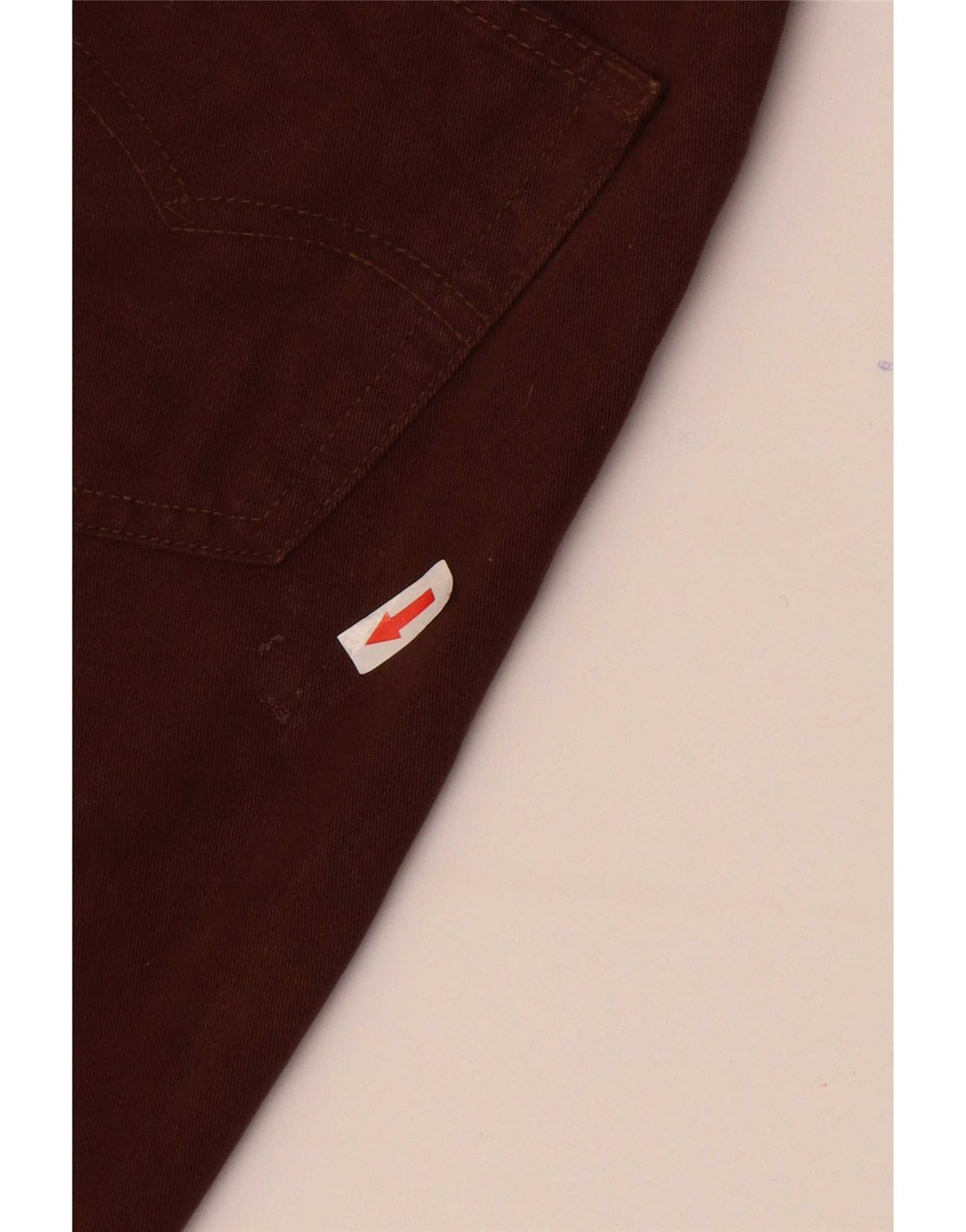 Damskie dżinsy Levi's 501 Straight W29 L32 Brązowa bawełna