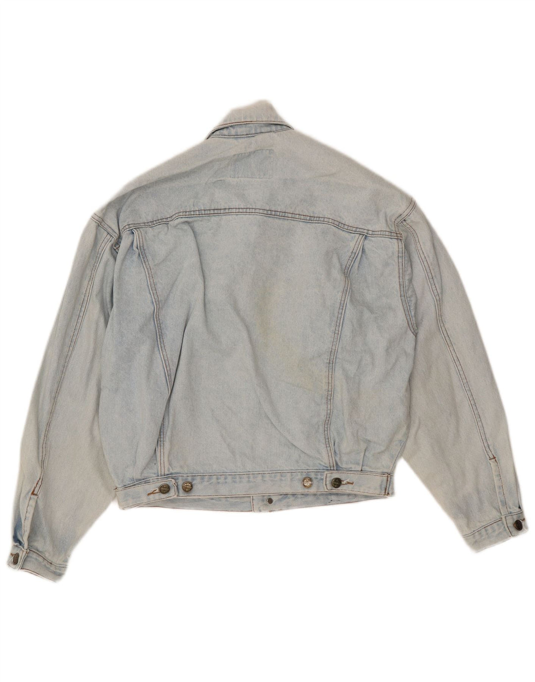 Damska kurtka dżinsowa typu oversize VINTAGE, UK 10, mała, niebieska, bawełniana