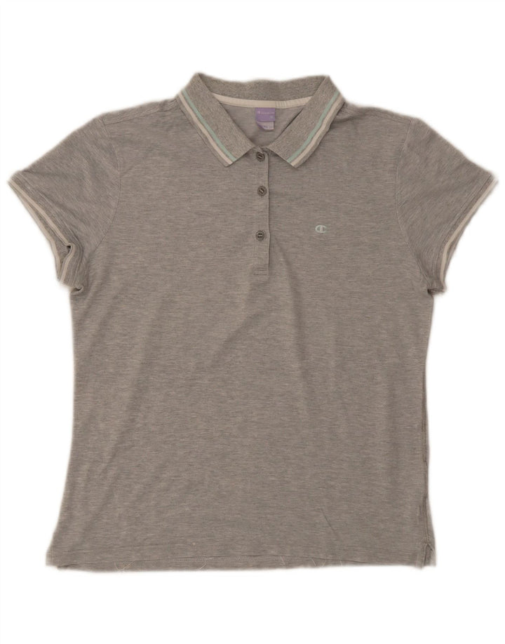 Damska koszulka polo Champion Heritage Fit w kolorze szarym XL