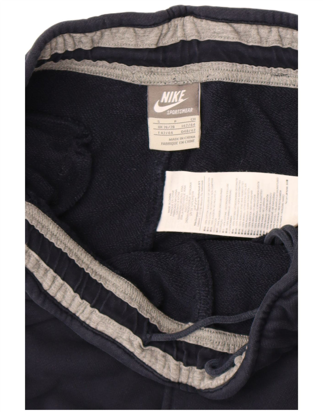 Męskie spodnie dresowe Nike, małe, granatowe, bawełniane