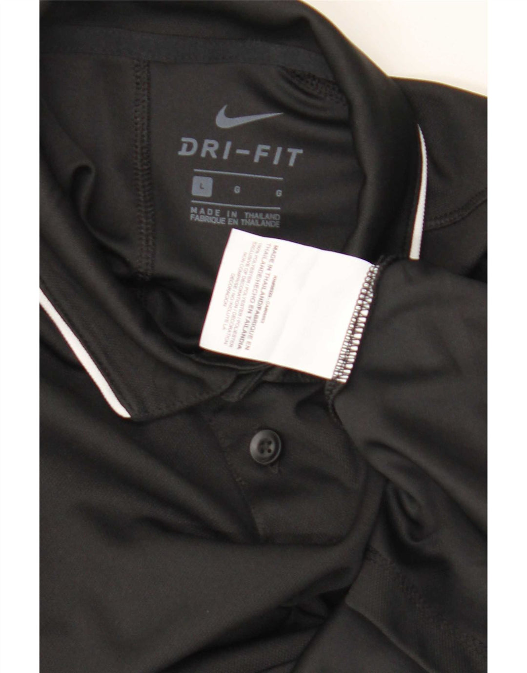 Chłopięca koszulka polo Nike Dri Fit na 12-13 lat, duża, czarna, poliestrowa
