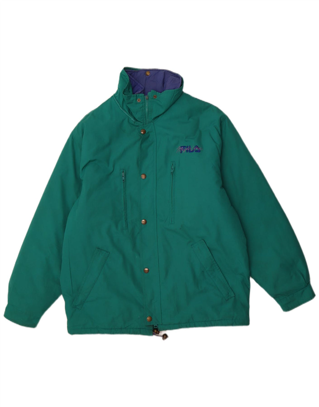 FILA Mens Windbreaker Jacket US 40 Large Green Winter