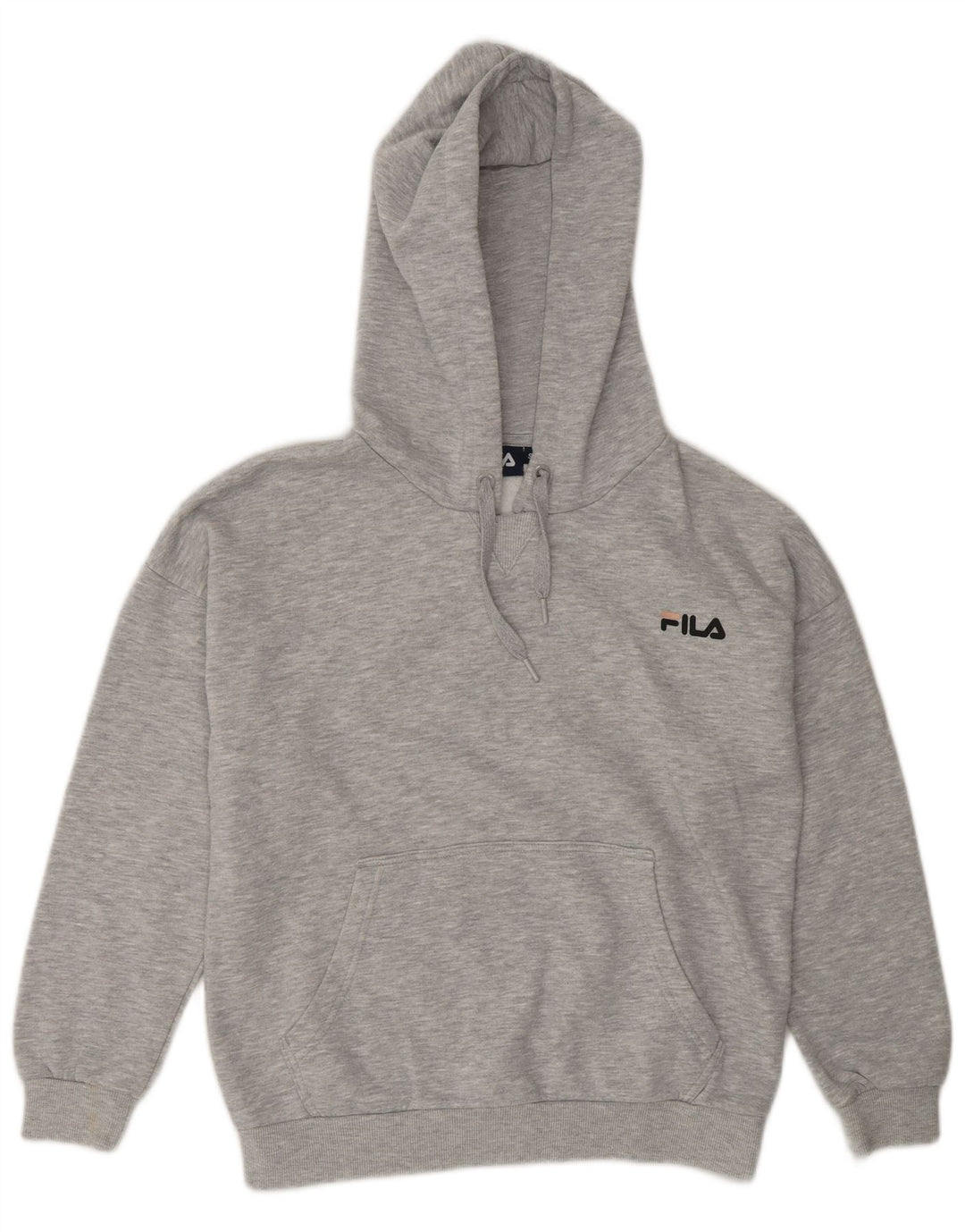 Damski sweter z kapturem Fila Oversize UK 10, mały, szary poliester