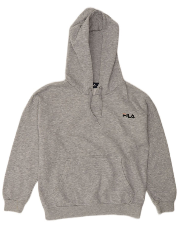 Damski sweter z kapturem Fila Oversize UK 10, mały, szary poliester