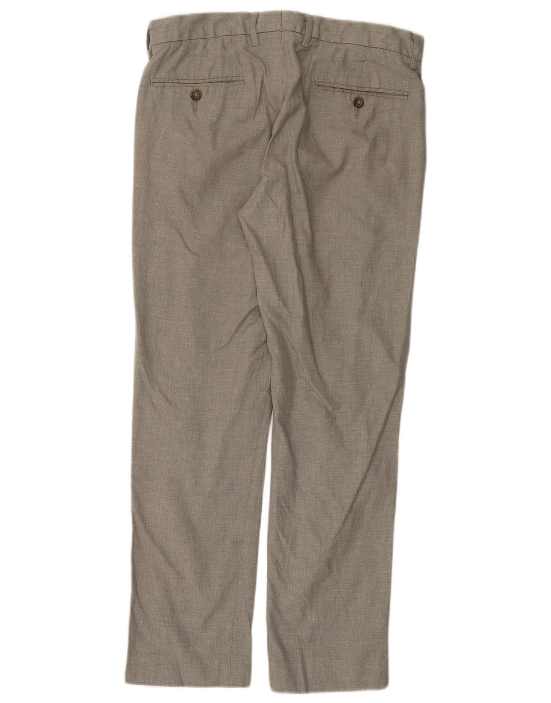 J. CREW Męskie proste spodnie Chino BOWERY W31 L30 Szara bawełna