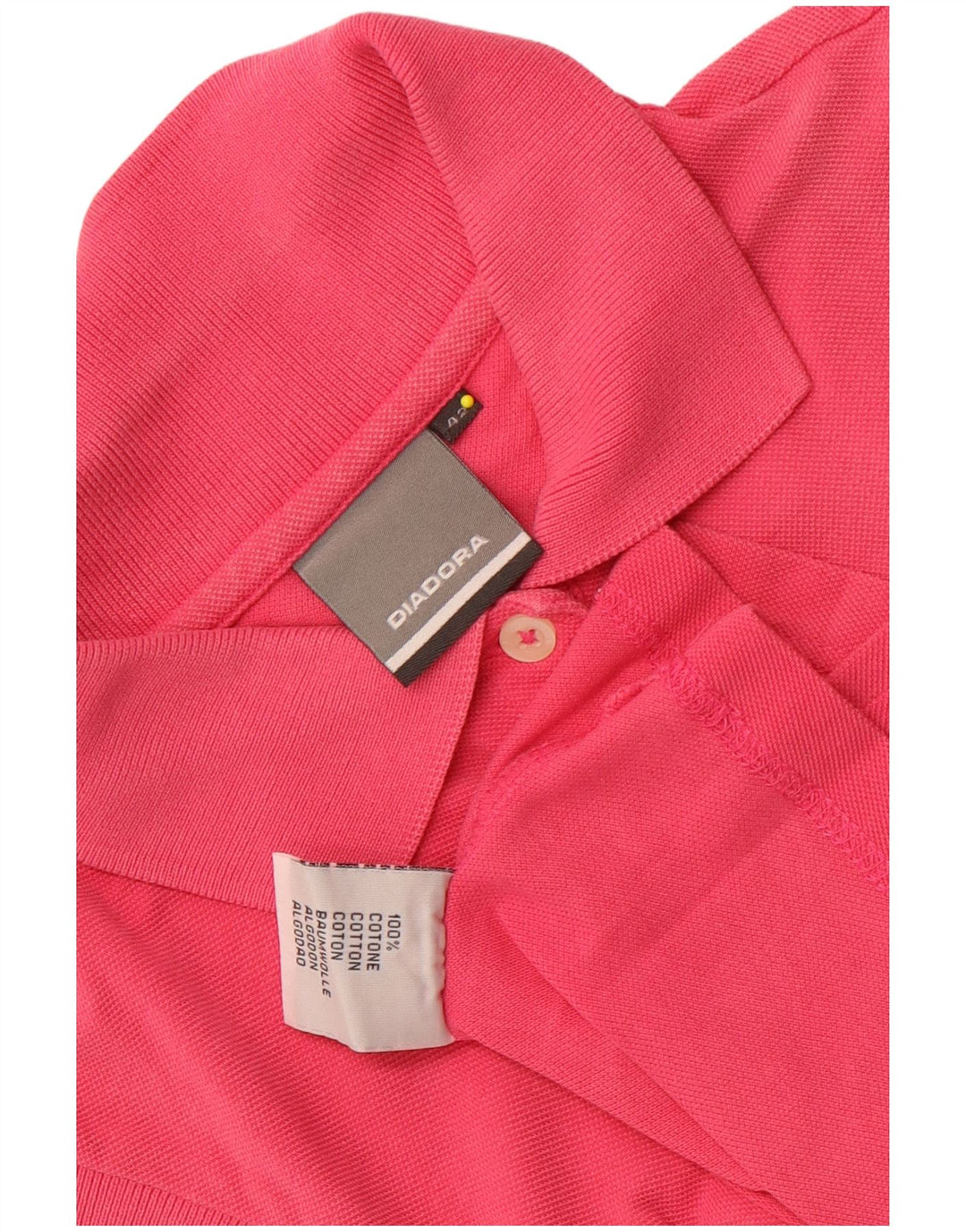 Damska koszulka polo bez rękawów Diadora IT 42, średnia różowa bawełna