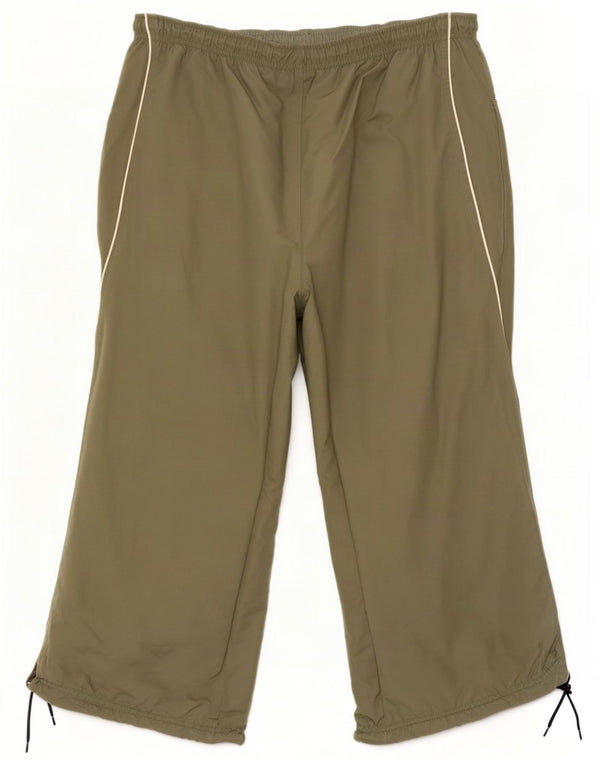 Męskie spodnie dresowe Nike Capri XL, zielone, poliestrowe