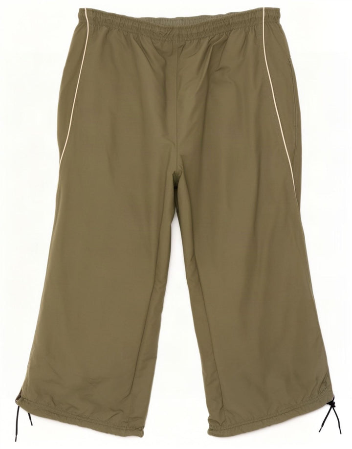Męskie spodnie dresowe Nike Capri XL, zielone, poliestrowe