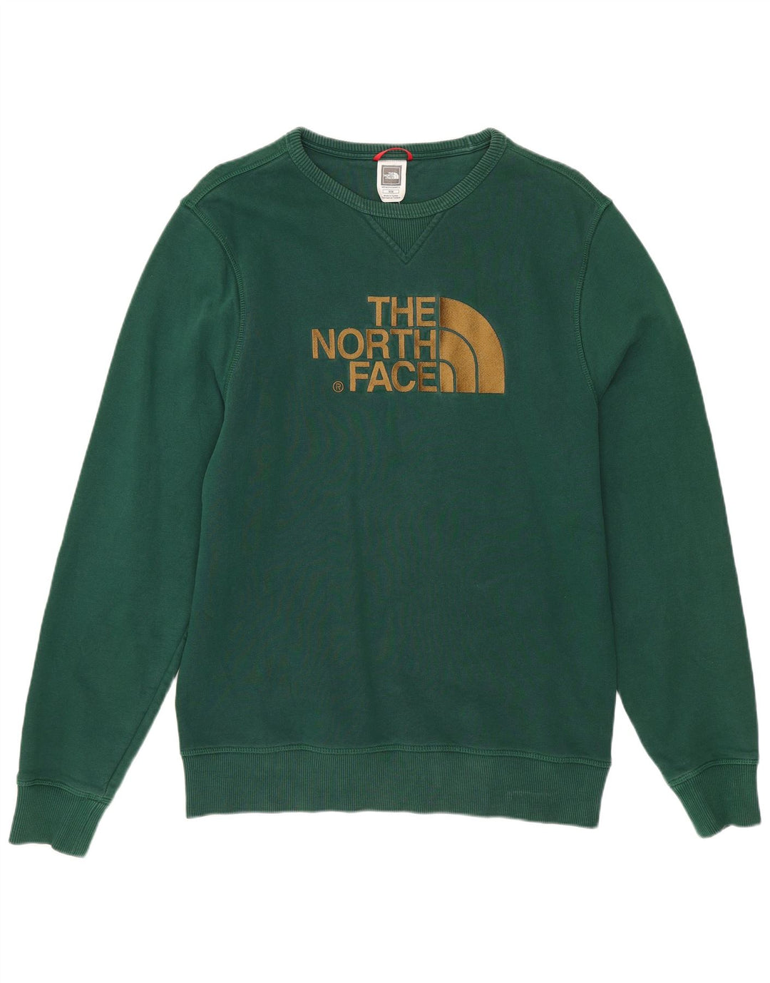 Męska bluza z grafiką The North Face, bawełniana, w kolorze średnio zielonym