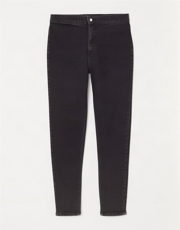 Topshop Damskie Joni Skinny Jeans W30 L28 Czarna bawełna