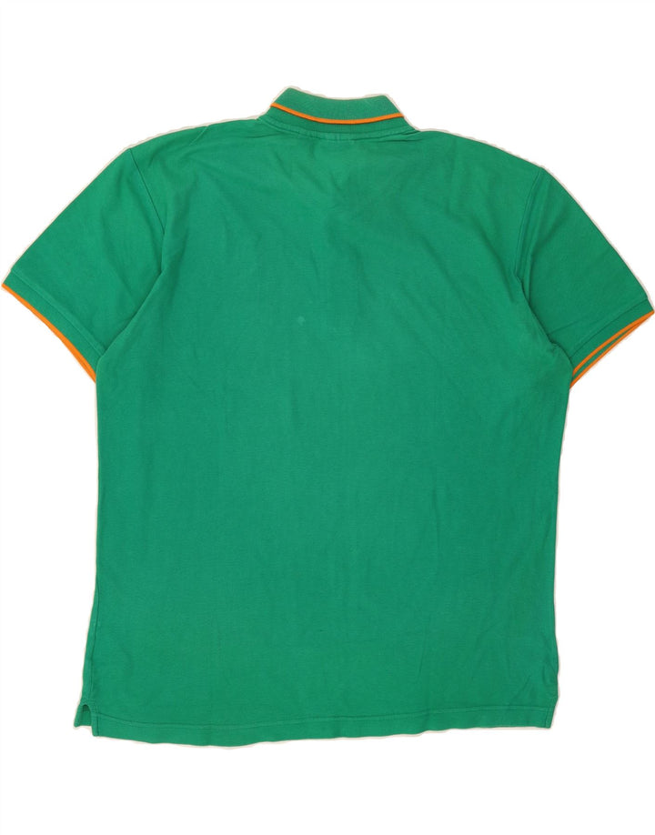 FILA Mens Polo Shirt XL Green Cotton Vintage Fila and Second-Hand Fila from Messina Hembry 