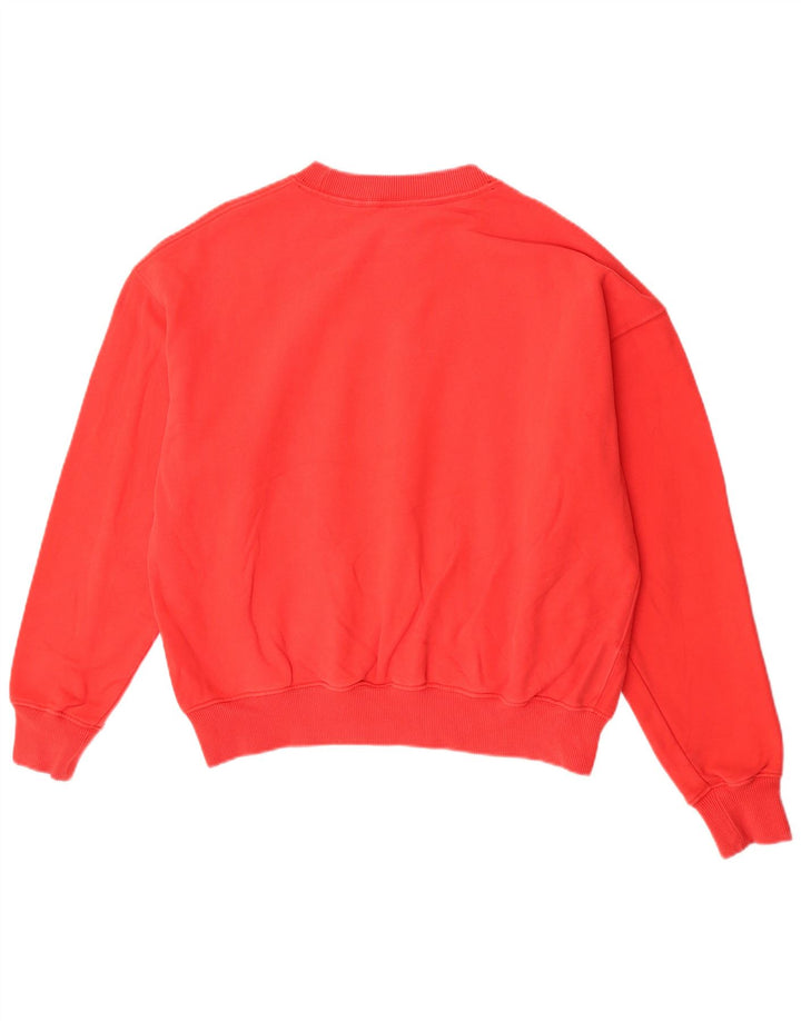 Damski sweter oversize Superdry UK 14, duży, czerwony, bawełniany